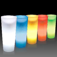 Vaso luminoso redondo rotomoldado